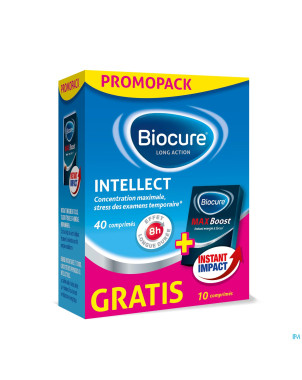 Biocure intellect pack comp 40+ max comp 10 grat.