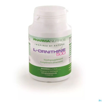 L-ornithine 500 v-caps  60    pharmanutrics