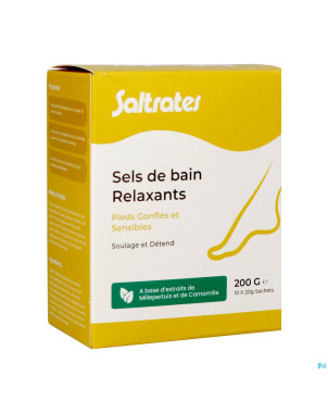 Saltrates sels bain relaxants pieds 10x20g