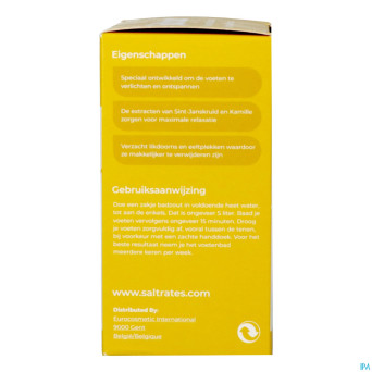 Saltrates sels bain relaxants pieds 10x20g