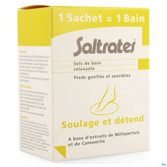 Saltrates sels bain relaxants pieds 10x20g