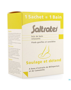 Saltrates sels bain relaxants pieds 10x20g