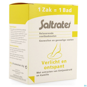Saltrates sels bain relaxants pieds 10x20g
