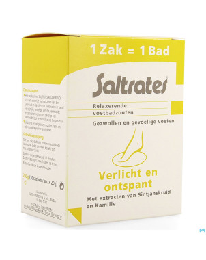 Saltrates sels bain relaxants pieds 10x20g