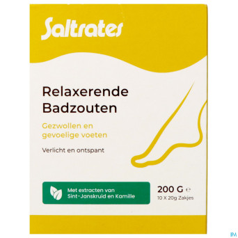 Saltrates sels bain relaxants pieds 10x20g