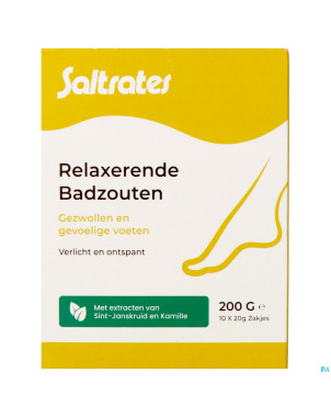 Saltrates sels bain relaxants pieds 10x20g