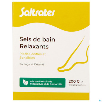 Saltrates sels bain relaxants pieds 10x20g