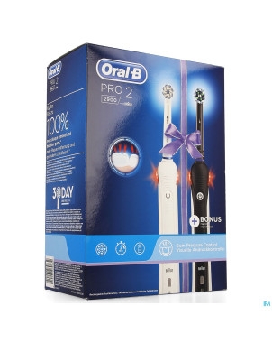 Oral-b pro duo pack 2900 black + white