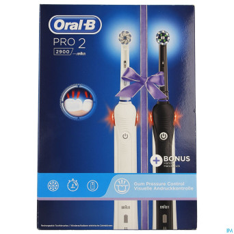 Oral-b pro duo pack 2900 black + white