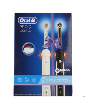 Oral-b pro duo pack 2900 black + white