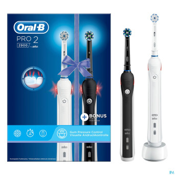 Oral-b pro duo pack 2900 black + white