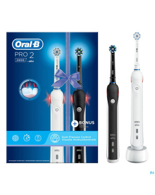 Oral-b pro duo pack 2900 black + white