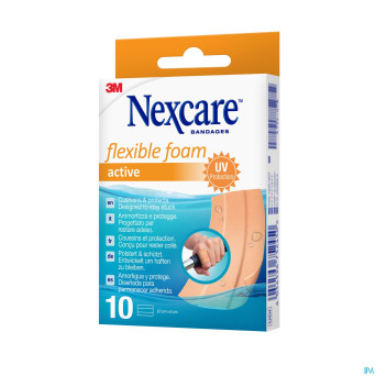 Nexcare 3m flexible foam active ha pans  strips 10