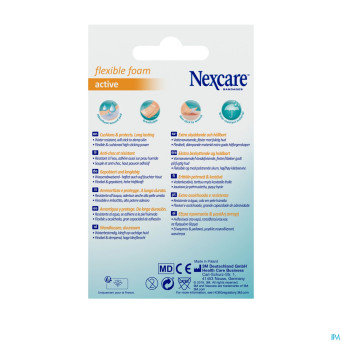 Nexcare 3m flexible foam active ha pans  strips 10