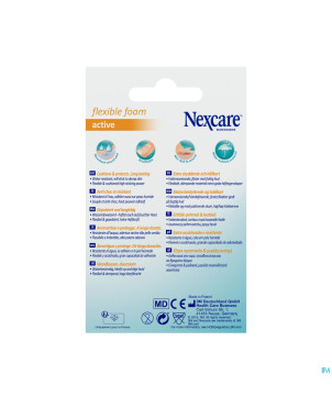 Nexcare 3m flexible foam active ha pans  strips 10
