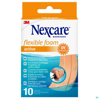 Nexcare 3m flexible foam active ha pans  strips 10