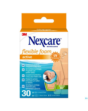 Nexcare 3m flexible foam active ha pans predec. 30