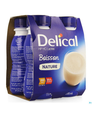Delical boisson lactee hphc nature    4x200ml nf
