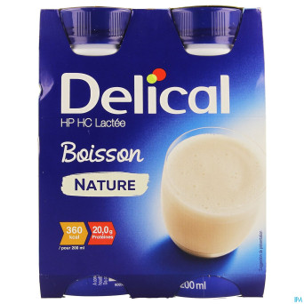 Delical boisson lactee hphc nature    4x200ml nf