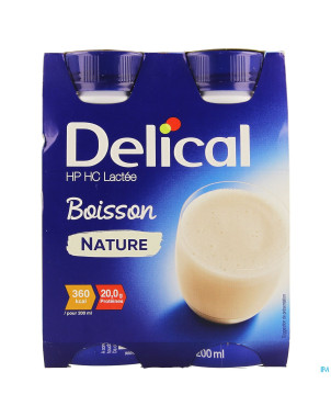 Delical boisson lactee hphc nature    4x200ml nf