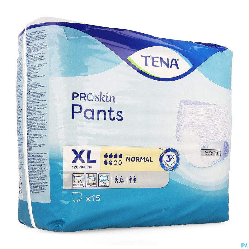 Tena proskin pants normal extra large 15