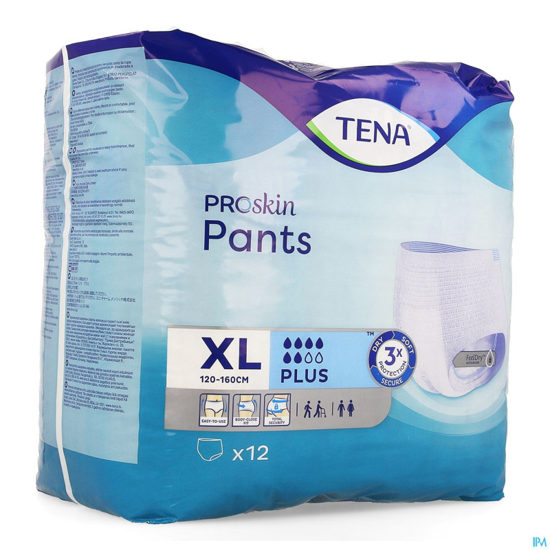 Tena proskin pants plus extra large 12