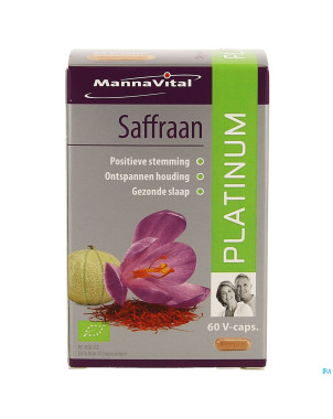 Mannavital bio saffran platinum v-caps 60