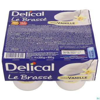Delical le brasse vanille 4x200g