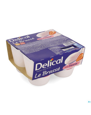 Delical le brasse fraise 4x200g