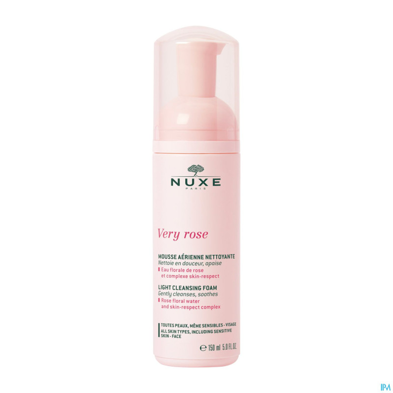 Nuxe very rose mousse aerienne nettoyante fl 150ml