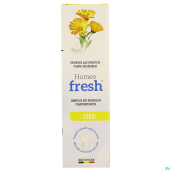 Homeofresh dentifrice citron tube 75ml