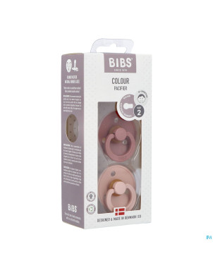 Bibs 2 sucette duo woodchuck blush