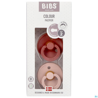 Bibs 2 sucette duo woodchuck blush