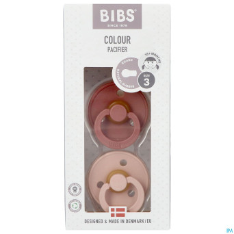 Bibs 3 sucette duo woodchuck blush