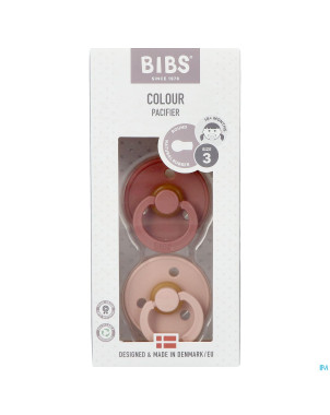 Bibs 3 sucette duo woodchuck blush