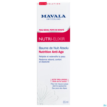 Mavala nutri elixir baume nuit absolu    tube 65ml