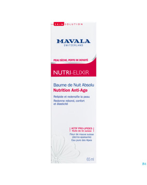 Mavala nutri elixir baume nuit absolu    tube 65ml