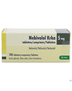 Nebivolol krka 5mg  comp 100 x  5mg