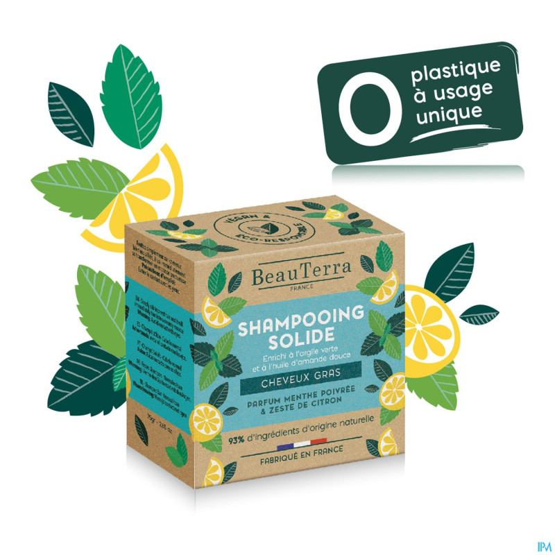 Beauterra sh solide cheveux gras    75g