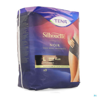 Tena silhouette plus noir high waist l 8    703082