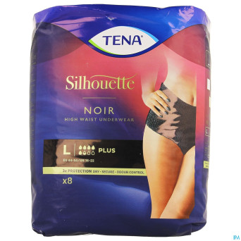 Tena silhouette plus noir high waist l 8    703082