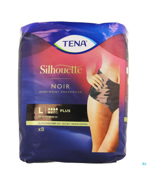 Tena silhouette plus noir high waist l 8    703082