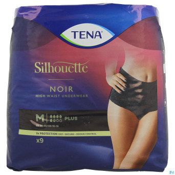 Tena silhouette plus noir high waist m 9    703081