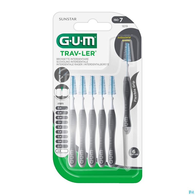Gum trav-ler brossette 2.6mm 6   1619m6