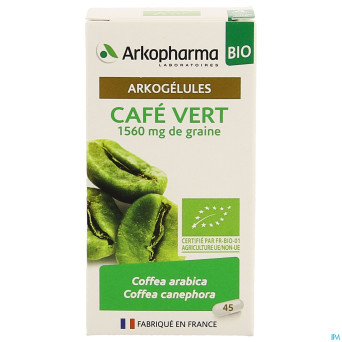 Arkogelules cafe vert bio caps 45 nf