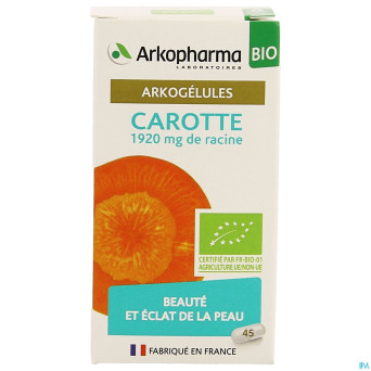 Arkogelules carotte bio caps 45 nf