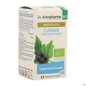 Arkogelules cassis bio caps 45 nf