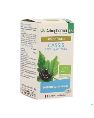 Arkogelules cassis bio caps 45 nf