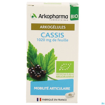 Arkogelules cassis bio caps 45 nf