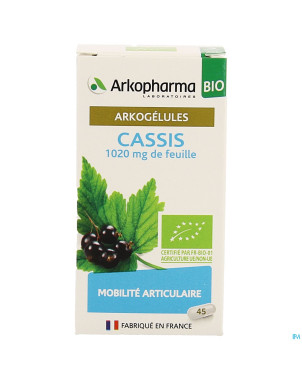 Arkogelules cassis bio caps 45 nf